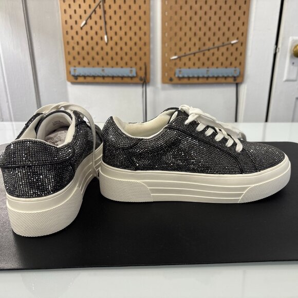 NEW Jessica Simpson Women COMIRRA Grey Platform Rhinestone Sneaker,Sz 7.5,No Box - Picture 7 of 12